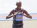 New York Marathon PHOTOS: Kenyans Kipsang, Keitany scrape to wins