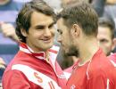 Ahead of Davis Cup final, Federer-Wawrinka play down London row