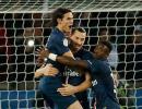 PSG stay unbeaten, Ibrahimovic cuts Marseille's lead to a point