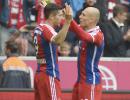 Bundesliga: Lewandowski, Robben strike twice as Bayern crush Hanover