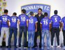 Abhishek Bachchan unveils Chennaiyin FC jersey