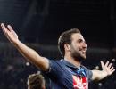 Serie A: Hat-trick for Gonzalo Higuain, stormy win for Inter Milan