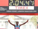 London Marathon PHOTOS: Kipchoge wins fierce battle with Kipsang