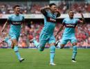 Arsenal optimism punctured as West Ham claim shock win