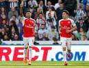 Premier League: Arsenal labour to victory over 10-man Newcastle