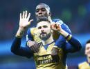 PHOTOS: Giroud scores 50th EPL goal as Arsenal go back to top