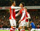 EPL PHOTOS: Arsenal into top four; Spurs lose at Liverpool