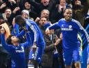 EPL PHOTOS: Willian strike keeps Chelsea; City thumps Stoke