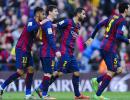 La Liga: Messi hits record treble, holders Atletico lose at Celta