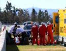 Alonso 'ok and conscious' after heavy crash in testing