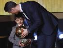 Ronaldo says his son is a Messi fan