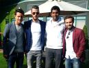 First Look: Bopanna catches up with Man United trio at Wimbledon