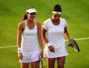 Sania-Hingis storm into Wimbledon semis