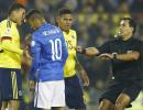 Copa America PHOTOS: Neymar sent off as Colombia shock Brazil