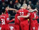 EPL PHOTOS: Henderson's freak goal helps Liverpool