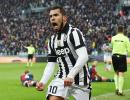 Serie A: Tevez gives Juve another 1-0 victory; Roma win