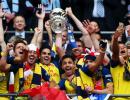 Arsenal rout Villa in final to claim FA Cup record