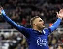 Vardy equals record as Leicester go top, Chelsea win at last