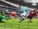 EPL PHOTOS: City, United in scoring spree, no goals for Klopp