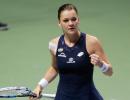 WTA Finals: Radwanska sees off Muguruza to book final berth