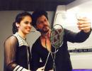 PHOTOS: Shah Rukh beats Saina Nehwal in badminton!