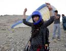 PHOTOS: Women paragliders soar through Kabul's skies