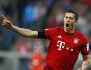 Bayern's Lewandowski scores 5 goals in 9 minutes!