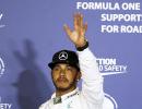 Bahrain GP: Hamilton reprimanded for reversing in pitlane