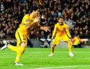 Champions League PIX: Barca beat 10-man Atletico; Bayern edge Benfica