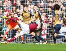 EPL PIX: Carroll scores hat-trick as West Ham hold Arsenal; Chelsea lose