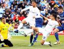 La Liga PHOTOS: Madrid wallop Getafe to put pressure on Barca