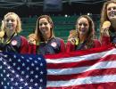 Ledecky takes third gold; Efimova makes second final