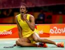 Sindhu shocks world No. 2 Yihan to enter Rio Olympics semis