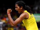 Sindhu shocks Okuhara to enter Rio Olympics final