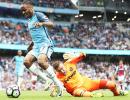 Sterling, Lewandowski dominate European football weekend