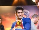 Will Vijender defend his WBO middleweight title on Saturday?