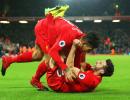 EPL PHOTOS: Liverpool rally to thrash Stoke, move to 2nd spot