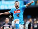 European soccer PIX: Napoli take slender lead; Di Maria stars for PSG