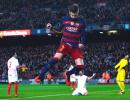 Barca launch fight back to down Sevilla; equal La Liga win record