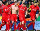 EPL PIX: Liverpool sink Norwich; Leicester fairytale continues