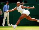 Wimbledon PIX: Serena races past Beck; Tsonga survives, Del Potro out