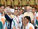 PHOTOS: PM Modi gives Rio-bound athletes a special send-off