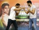 Vijender does the 'Dishoom' with John ahead of title bout