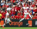 Euro 2016: Schaer header seals Swiss win over 10-man Albania