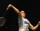 Saina thrashes Wang to enter Australian Open final, Srikanth loses