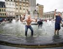 Ecstatic England fans party in Lille after winning 'Battle of Britain'