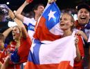 PHOTOS: How Chile rejoiced after beating 'the best'