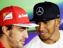 Sad Alonso, Hamilton hit out at 'broken F1'