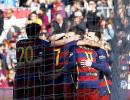 Barca thrash Getafe to record 12th straight La Liga win