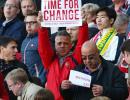 It's disappointed love, Wenger says about protests